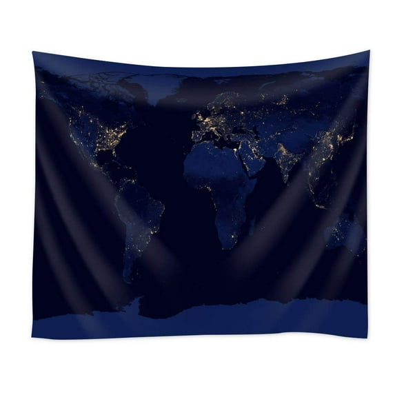 CADecor Retro Map Home Decor Wall Hanging Tapestry 60x80 Inch