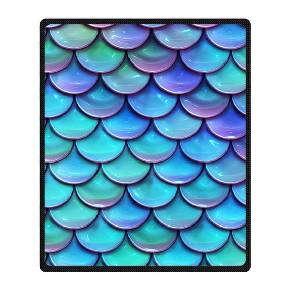CADecor Scale Blanket Fleece Throw Blanket for Sofa or Bed 58x80 inches