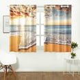 thumbnail image 1 of CADecor Sea Beach Ocean View Window Treatment Panel Curtains Window Curtain Kitchen Curtain,Two Piece 26x39 Inches, 1 of 4