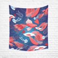 thumbnail image 1 of CADecor Seamless Bright Pattern Lovers Red Fish On A Blue Home Decor Tapestry Wall Art Wall Tapestry 51x60 Inches, 1 of 2