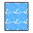 thumbnail image 1 of CADecor Ship's Anchor Blanket Fleece Throw Blanket for Sofa or Bed 58x80 inches, 1 of 3