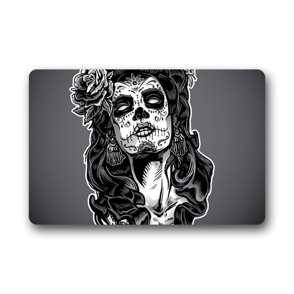 CADecor Skull Doormat Indoor Outdoor Floor Rug 23.6x15.7 inches