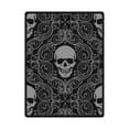 thumbnail image 1 of CADecor Skull Fleece Blanket Throw Blanket 58x80 inches, 1 of 1