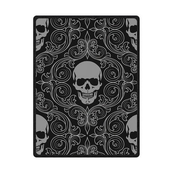 CADecor Skull Fleece Blanket Throw Blanket 58x80 inches