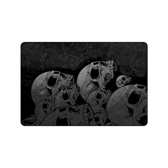 CADecor Skull Indoor/Outdoor Doormat 23.6x15.7 inches