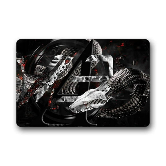 CADecor Snake Doormat Indoor Outdoor Floor Rug 23.6x15.7 inches