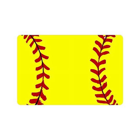 CADecor Softball Indoor/Outdoor Doormat 23.6x15.7 inches