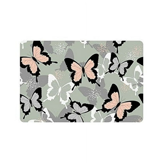 CADecor Spring And Summer Tropical Butterfly Non-Slip Indoor/Outdoor Doormat 23.6x15.7 inches
