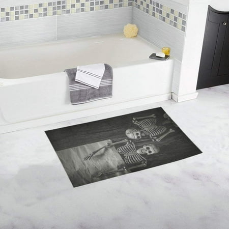 CADecor Still Life With Human Skull Bath Rug Doormat Floor Rug 30x18 inches