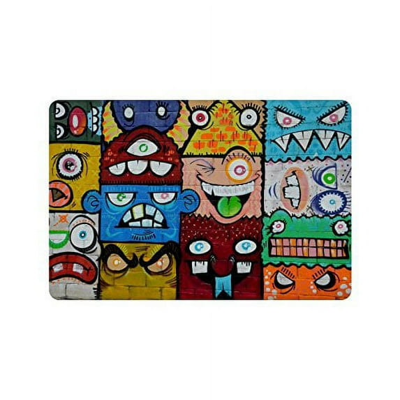 CADecor Street Art Indoor/Outdoor Doormat 23.6x15.7 inches