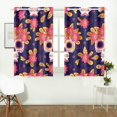 thumbnail image 1 of CADecor Sugar Skull Dia De Los Muertos Window Treatment Panel Curtains Window Curtain Kitchen Curtain,Two Piece 26x39 Inches, 1 of 4