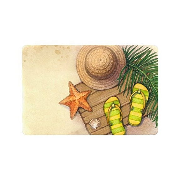 CADecor Summer Holiday Non-Slip Indoor/Outdoor Doormat 23.6x15.7 inches