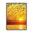 thumbnail image 1 of CADecor Sun Rise With Many Birds Flying Fleece Blanket Throw Blanket 58x80 inches, 1 of 1