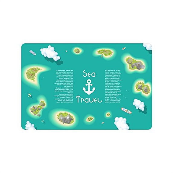 CADecor Sun Sea Island Non-Slip Indoor/Outdoor Doormat 23.6x15.7 inches