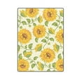 thumbnail image 1 of CADecor Sunflowers Throw Blanket Bed Sofa Blanket 58x80 inches, 1 of 3