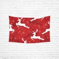 thumbnail image 1 of CADecor Tapestry Christmas Deer Silhouette Red Background Wall Hanging Tapestry 40x60 inches, 1 of 2