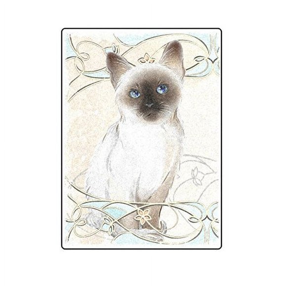 CADecor Thai Kitten Throw Blanket Bed Sofa Blanket 58x80 inches