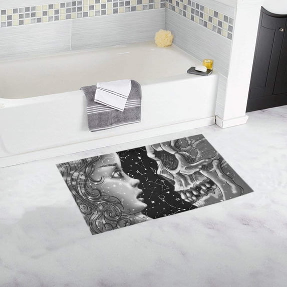 CADecor The Girl And Death Bath Rug Doormat Floor Rug 30x18 inches