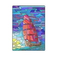 thumbnail image 1 of CADecor The Sailboat Against The Sky The Sea Couch Sofa or Bed Fleece Blanket Throw 58x80 inches, 1 of 3