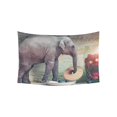 thumbnail image 1 of CADecor The Tiny Elephants Opens the Glass Wall Tapestry Wall Hanging Wall Art Home Decor 40x60 inches, 1 of 2
