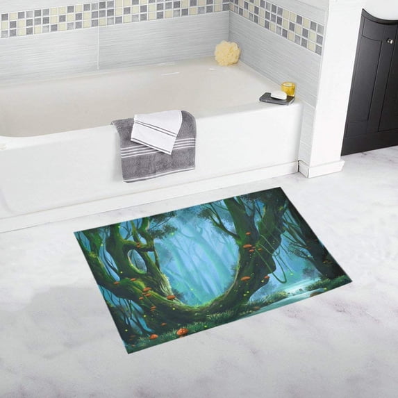CADecor The Virgin Forest Non-Slip Bath Rug Bath Mat Rug Doormat 30x18 inches