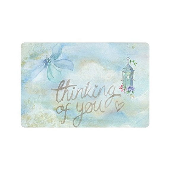 CADecor Thinking Of You Non-Slip Indoor/Outdoor Doormat 23.6x15.7 inches