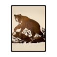 thumbnail image 1 of CADecor Trees Bear Fleece Blanket Throws 58x80 inches, 1 of 3