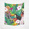 thumbnail image 1 of CADecor Tropical Bird Toucan Parrot Hoopoe And Palm Leaves Home Decor Tapestry Wall Art Wall Tapestry 60x80 Inches, 1 of 2