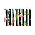 thumbnail image 1 of CADecor Tropical Green Leaves Flowers Cactus And Flamingo Non-Slip Indoor/Outdoor Doormat 23.6x15.7 inches, 1 of 1