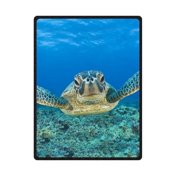 CADecor Turtle Fleece Blanket Throw Blanket 58x80 inches