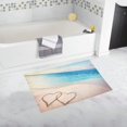 thumbnail image 1 of CADecor Two hearts tropical beach Non-Slip Bath Rug Bath Mat Rug Doormat 30x18 inches, 1 of 3