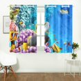 thumbnail image 1 of CADecor Underwater World Corals Fish Window Treatment Panel Curtains Window Curtain Kitchen Curtain,Two Piece 26x39 Inches, 1 of 4