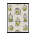 thumbnail image 1 of CADecor Various Birdcage Fleece Blanket Throws 58x80 inches, 1 of 3