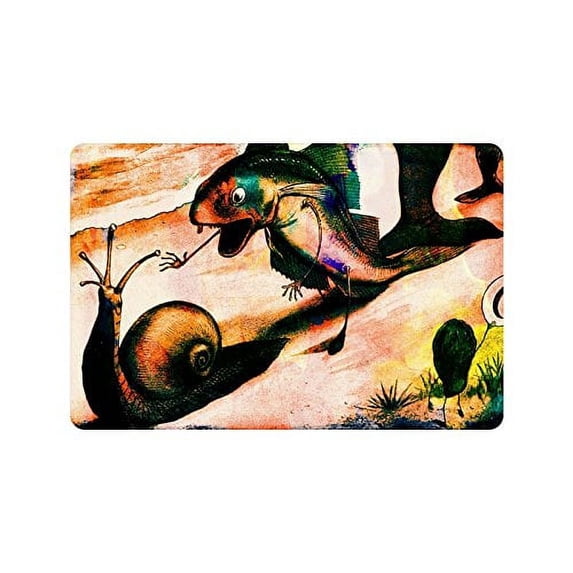 CADecor Vintage Snail Non-Slip Indoor/Outdoor Doormat 23.6x15.7 inches