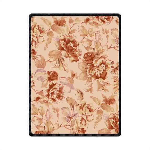 CADecor Warm Feeling Flower Bloom Pattern Fleece Blanket Throws 58x80 inches