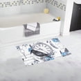 thumbnail image 1 of CADecor Watercolor Flowers Bird Feathers Doormat Non Slip Bathroom/Floor Mats Bath Rug 30x18 inches, 1 of 1