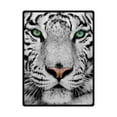 thumbnail image 1 of CADecor White Tiger Fleece Blanket Throw Blanket 58x80 inches, 1 of 1