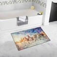 thumbnail image 1 of CADecor Winter Landscape Trees and Fence in Hoarfrost, Background with Some Soft Highlights and Snow Flakes Bath Rug Bathroom Mat Doormat 30x18 inches, 1 of 2