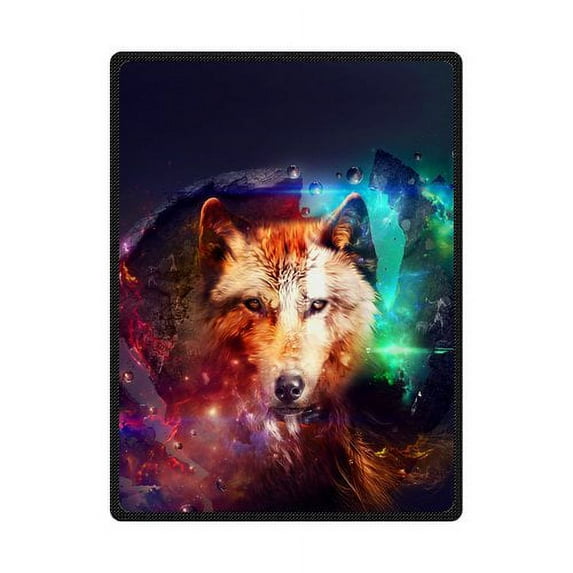 CADecor Wolf Fleece Blanket Throw Blanket 58x80 inches