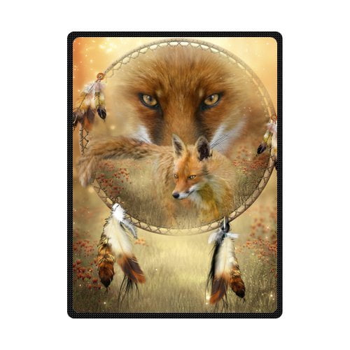 CADecor Wolf Fleece Blanket Throw Blanket 58x80 inches