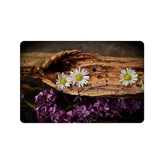 CADecor Wood Non-Slip Indoor/Outdoor Doormat 23.6x15.7 inches