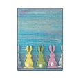 thumbnail image 1 of CADecor Wooden Background Texture With Bunnies Easter Day Fleece Blanket Bedroom Wrap Throw 58x80 inches, 1 of 2