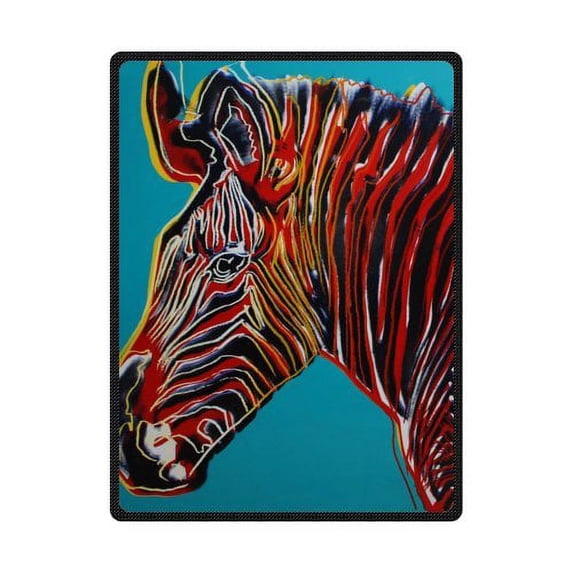CADecor Zebra Fleece Blanket Throw Blanket 58x80 inches