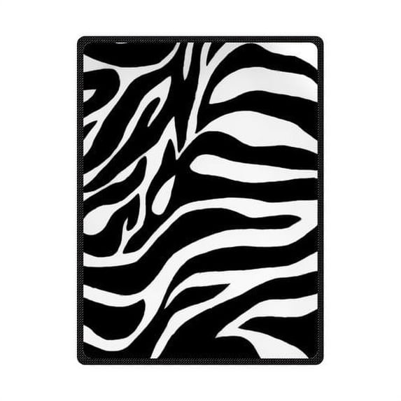 CADecor Zebra Fleece Blanket Throw Blanket 58x80 inches