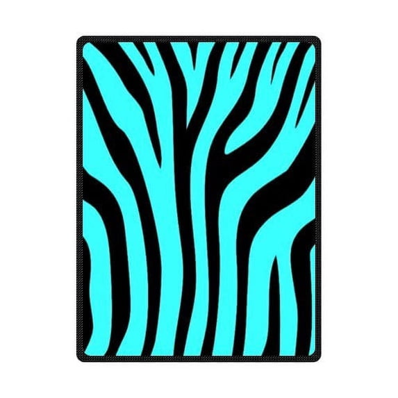 CADecor Zebra Print Fleece Blanket Throw Blanket 58x80 inches