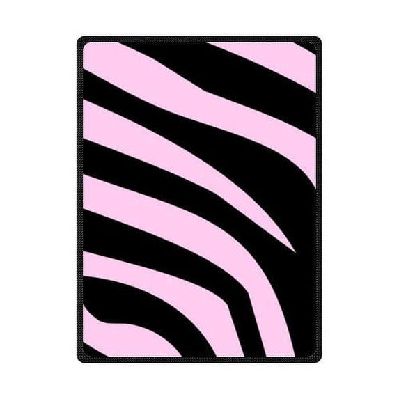 CADecor Zebra Print Fleece Blanket Throw Blanket 58x80 inches