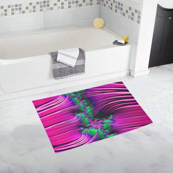 CADecor amazing Fractal Non-Slip Bath Rug Bath Mat Rug Doormat 30x18 inches
