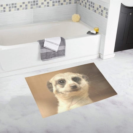 CADecor cute meerkat Non-Slip Bath Rug Bath Mat Rug Doormat 30x18 inches