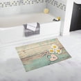 thumbnail image 1 of CADecor daisies, lock-heart and key on old boards Non-Slip Bath Rug Bath Mat Rug Doormat 30x18 inches, 1 of 3
