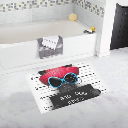CADecor dog Non-Slip Bath Rug Bath Mat Rug Doormat 30x18 inches